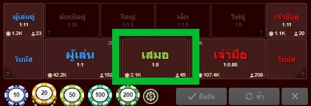tie baccarat